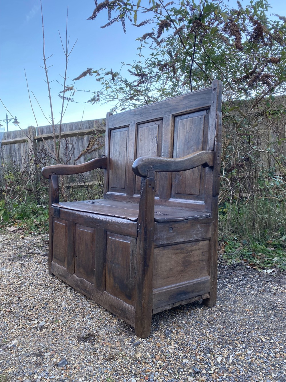 Early Oak Settle View III