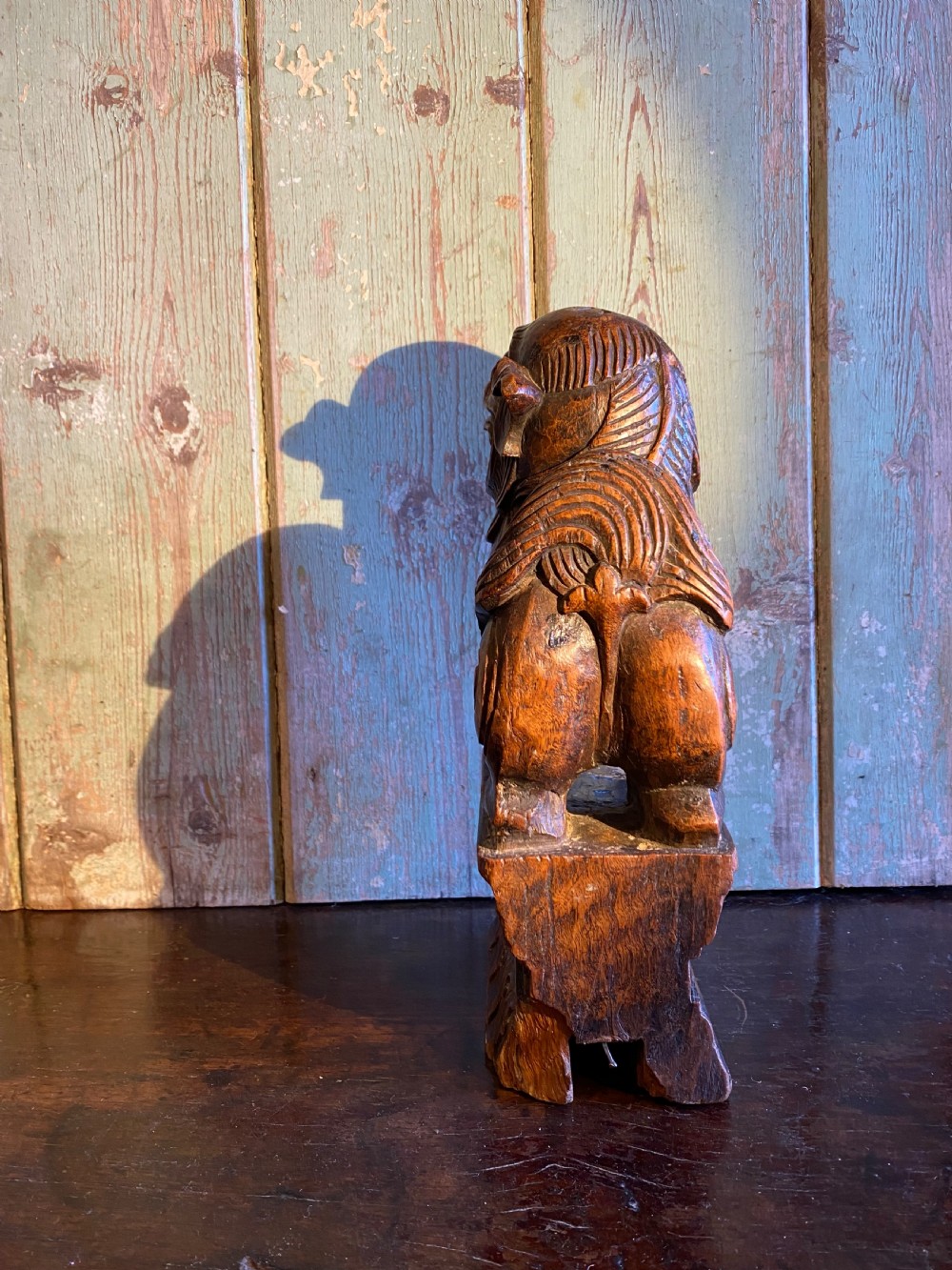 Antique Wooden Dog of Fo View VIII