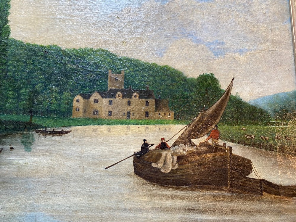 An Antique Naive Landscape Painting  View VI
