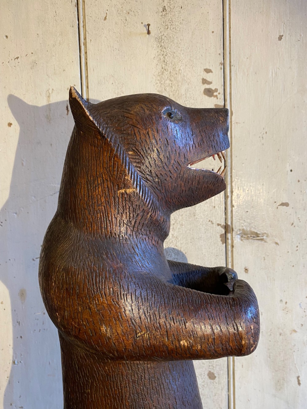 Antique Carved Wood Bear ‘Black Forest’ View V