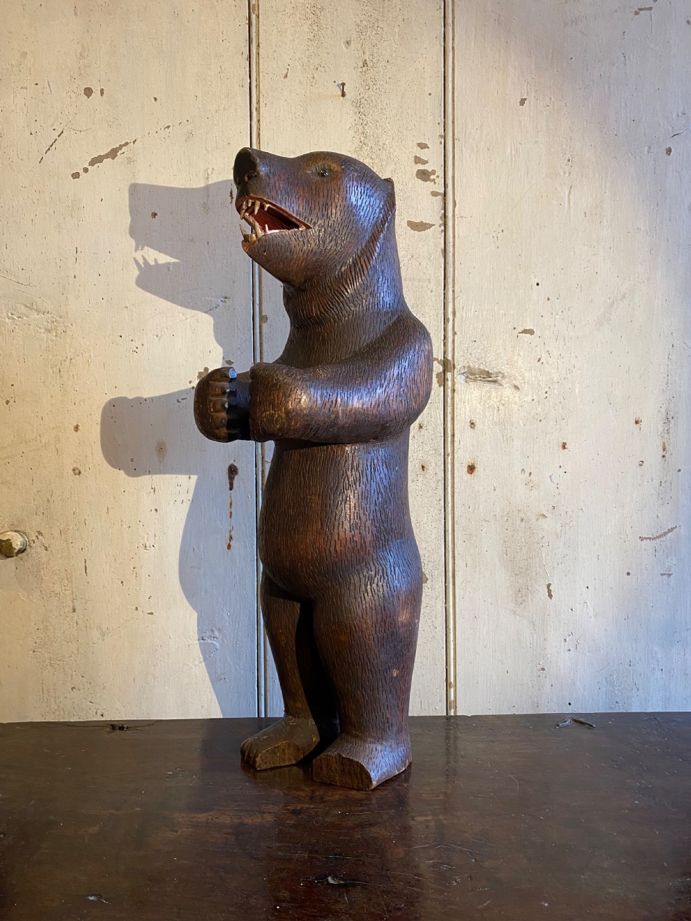 Antique Carved Wood Bear ‘Black Forest’ View VIII