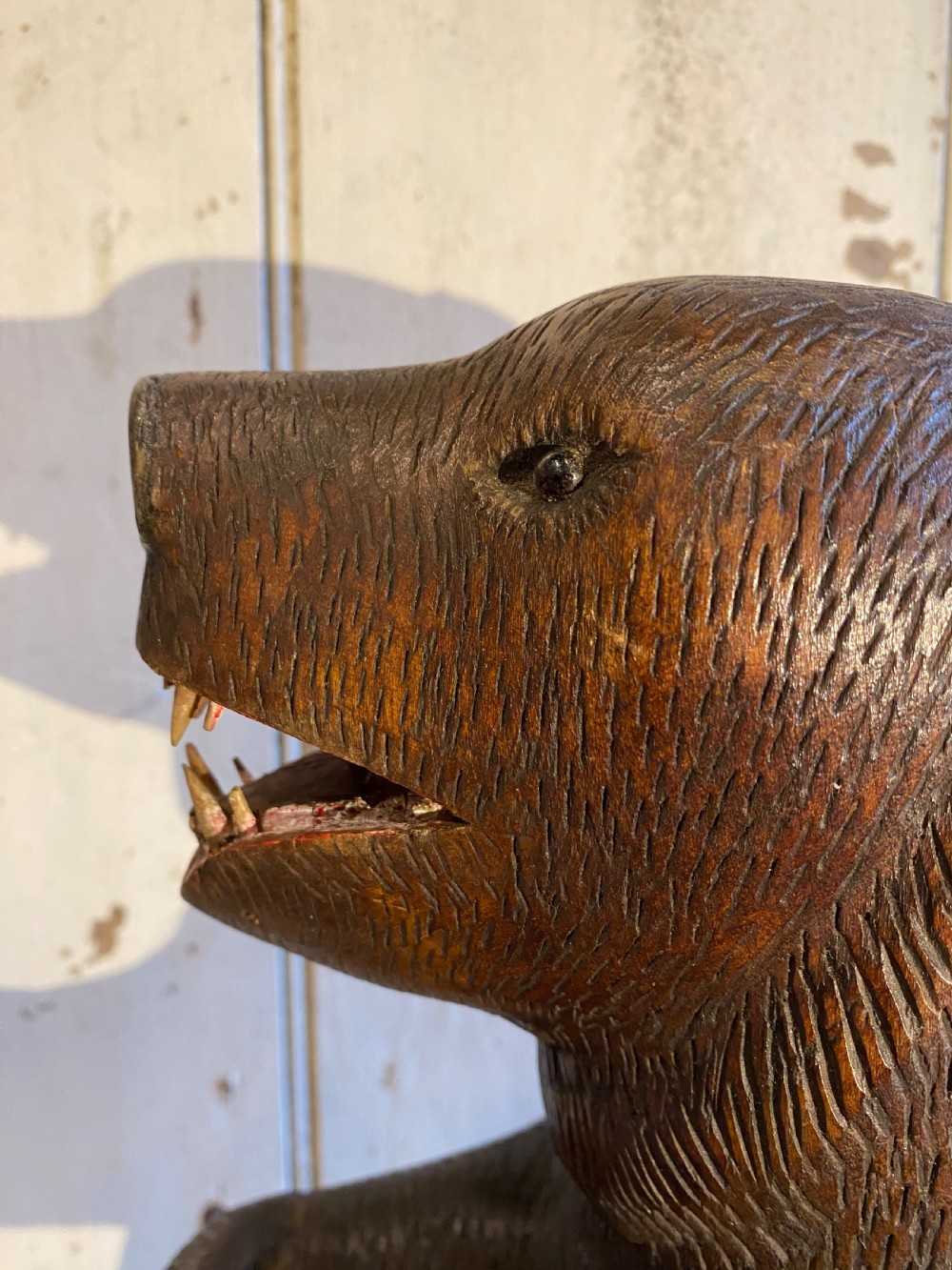 Antique Carved Wood Bear ‘Black Forest’ View XIV