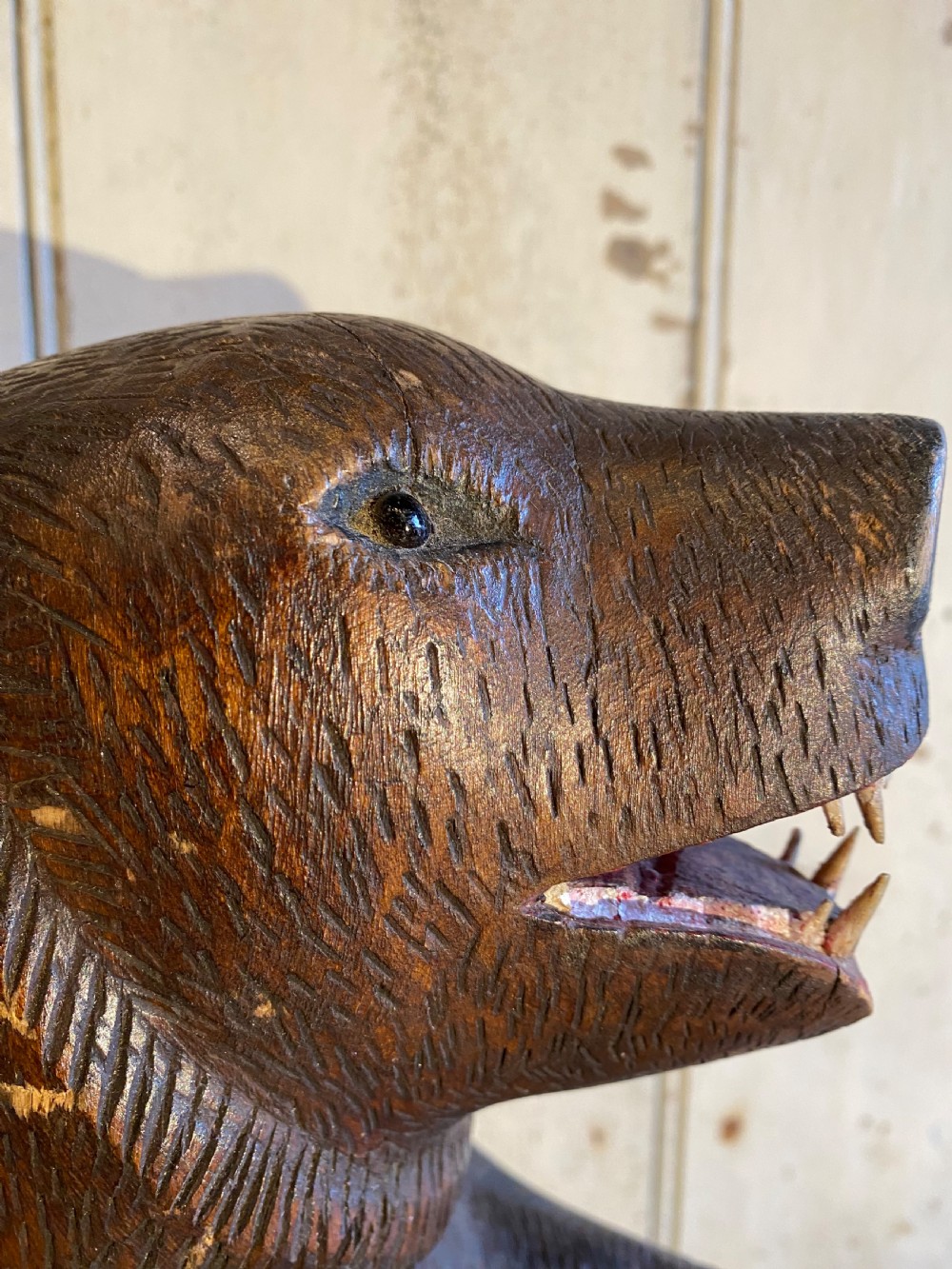 Antique Carved Wood Bear ‘Black Forest’ View XIX