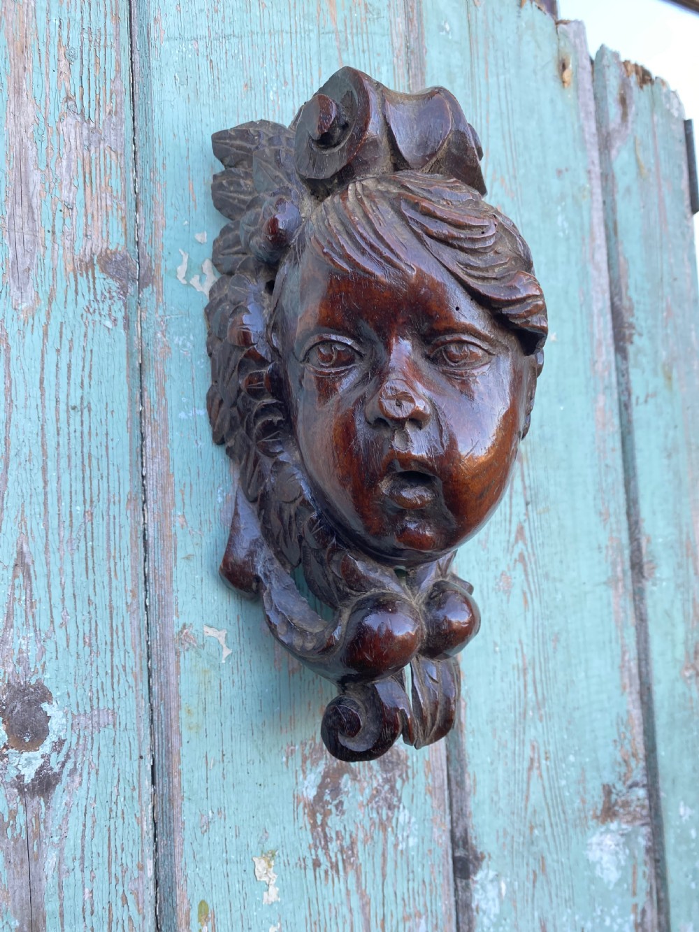 Early Carved Cherub 
