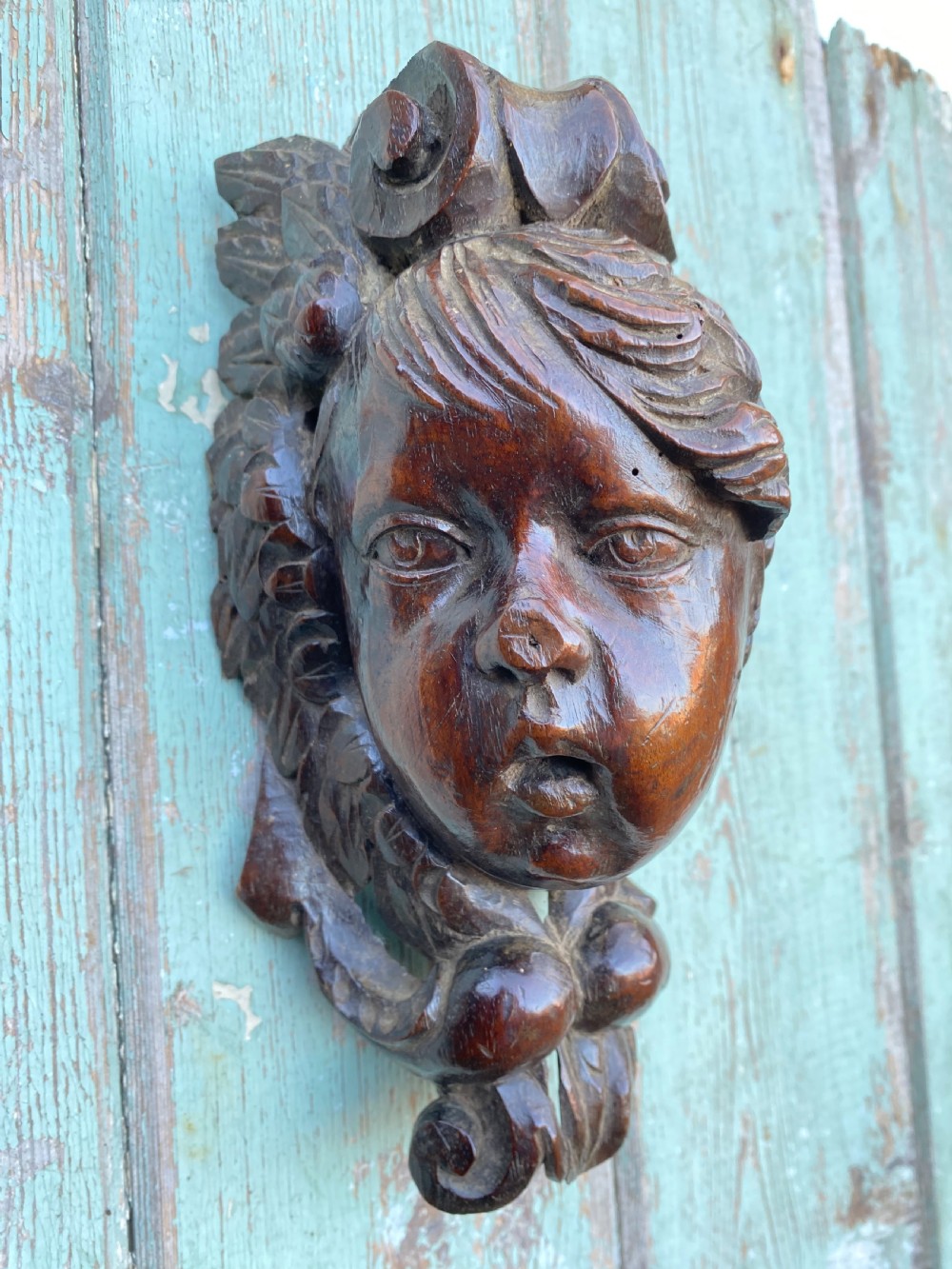 Early Carved Cherub  View II