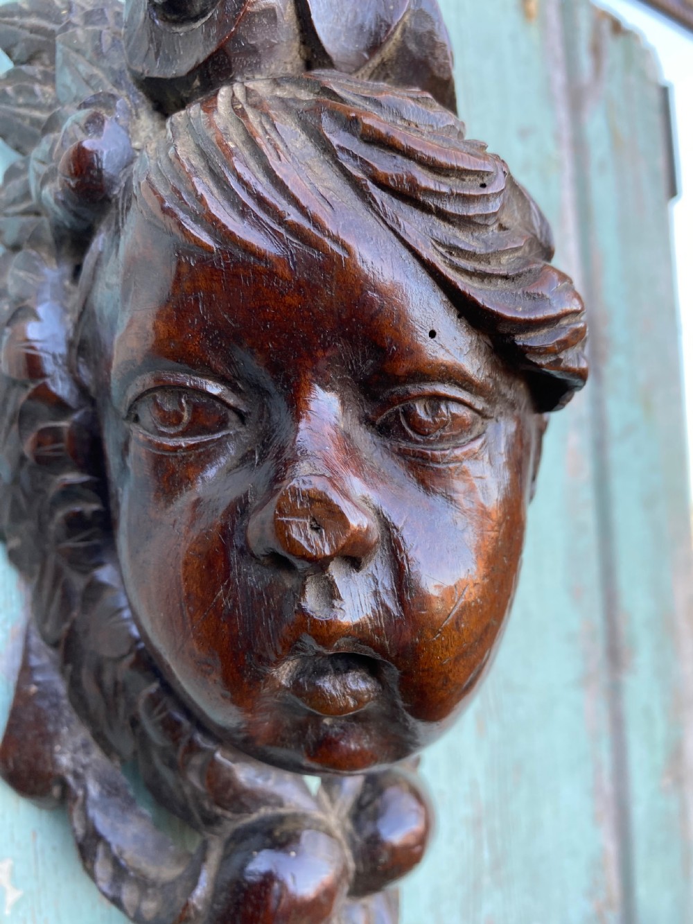 Early Carved Cherub  View III