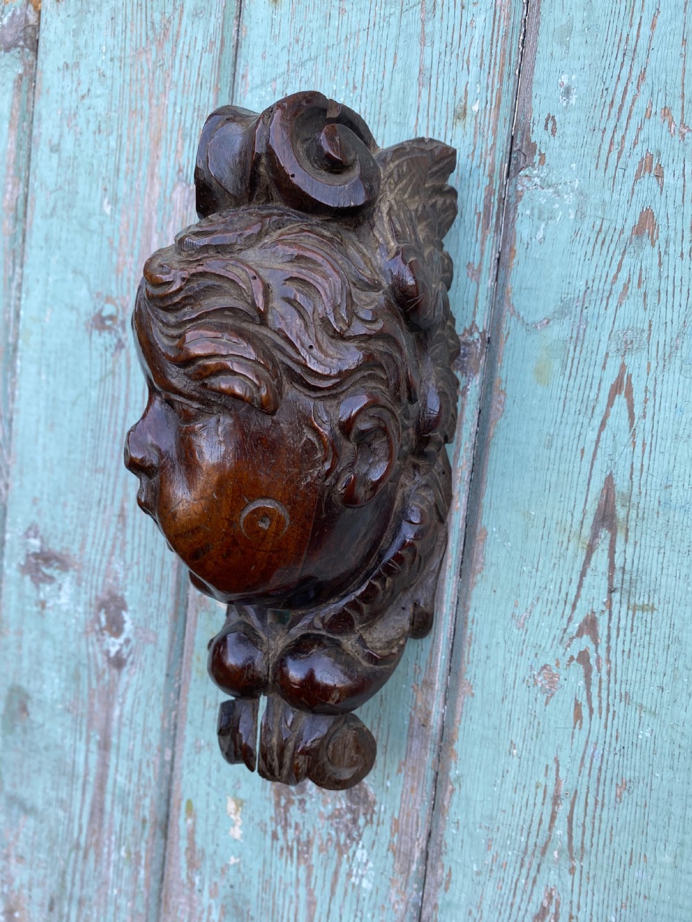 Early Carved Cherub  View V
