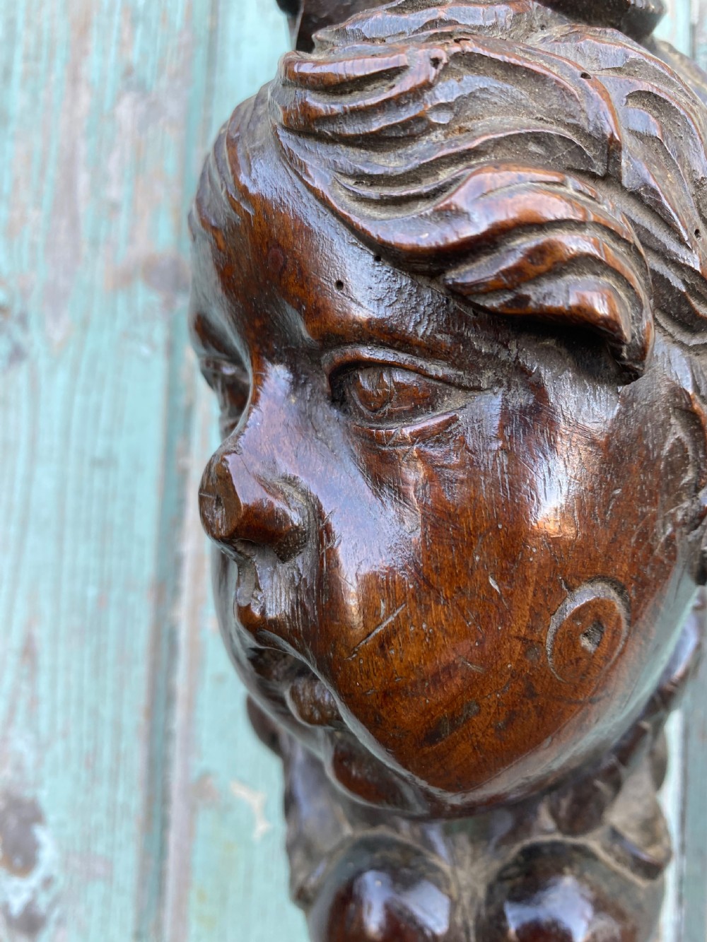 Early Carved Cherub  View VI