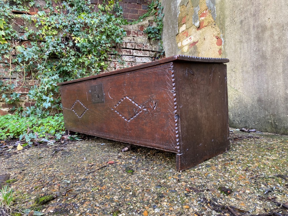 Early Oak Sword Chest