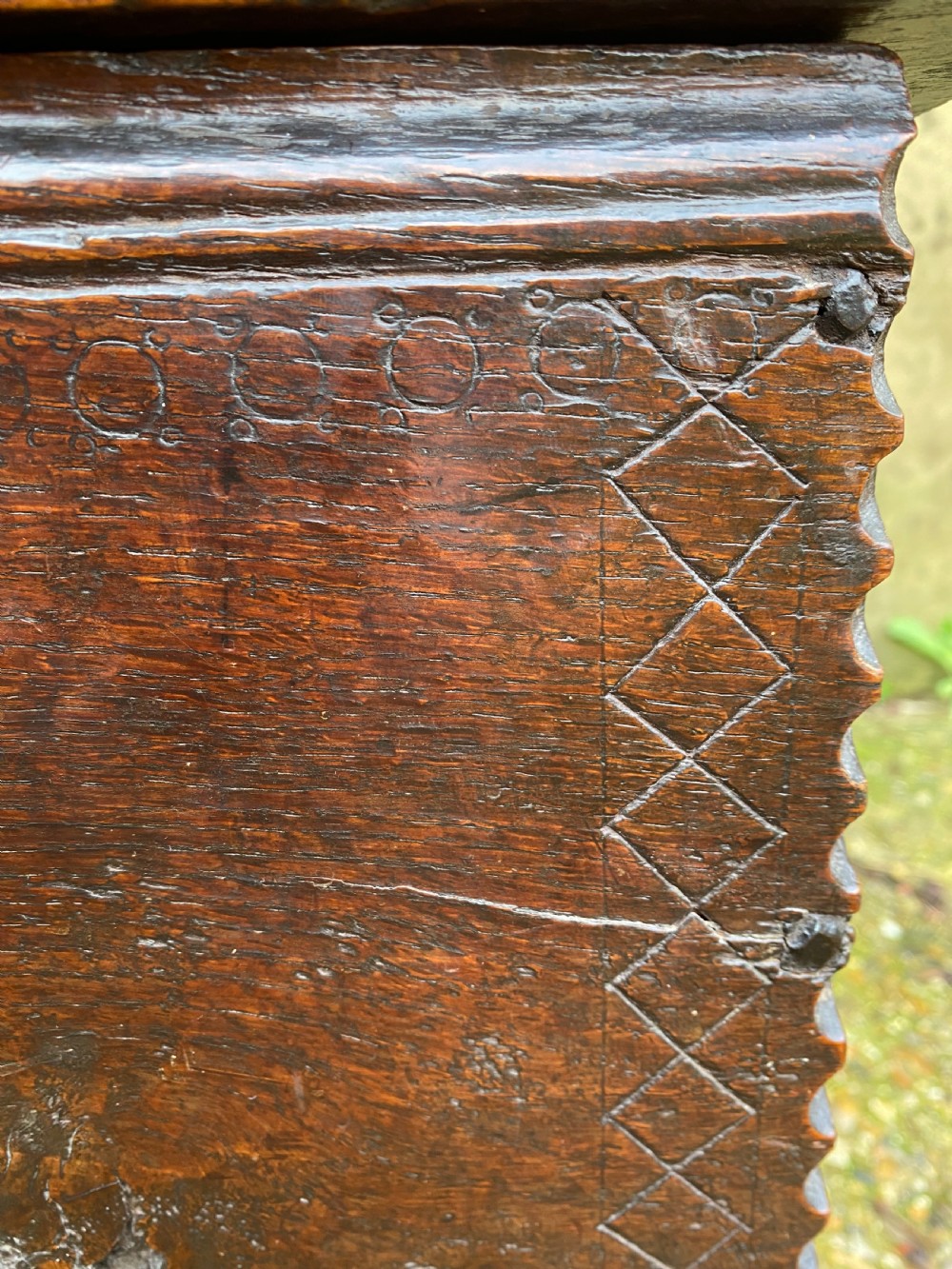 Early Oak Sword Chest View XI