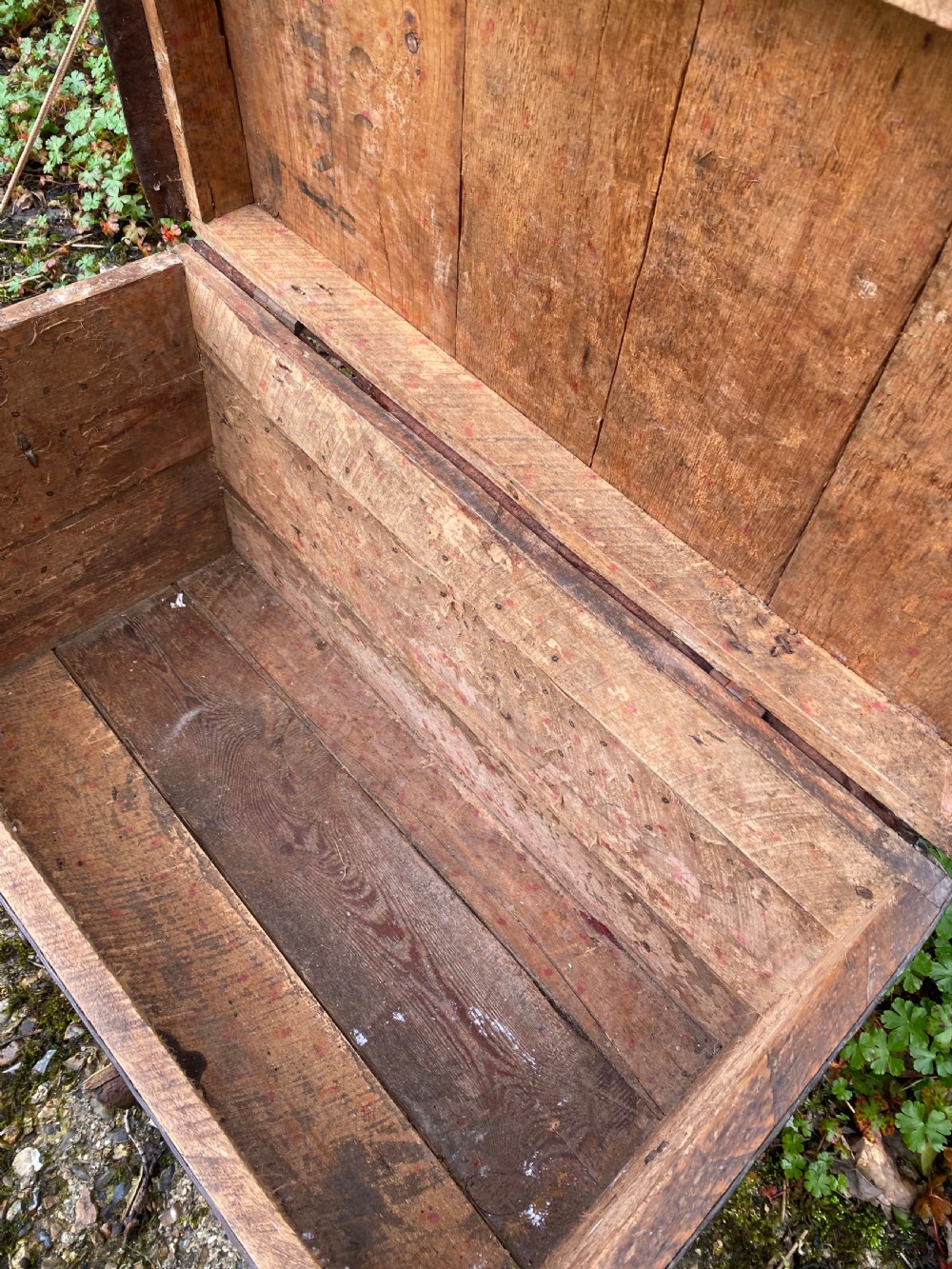 Antique Leather Bound Chest View XIII