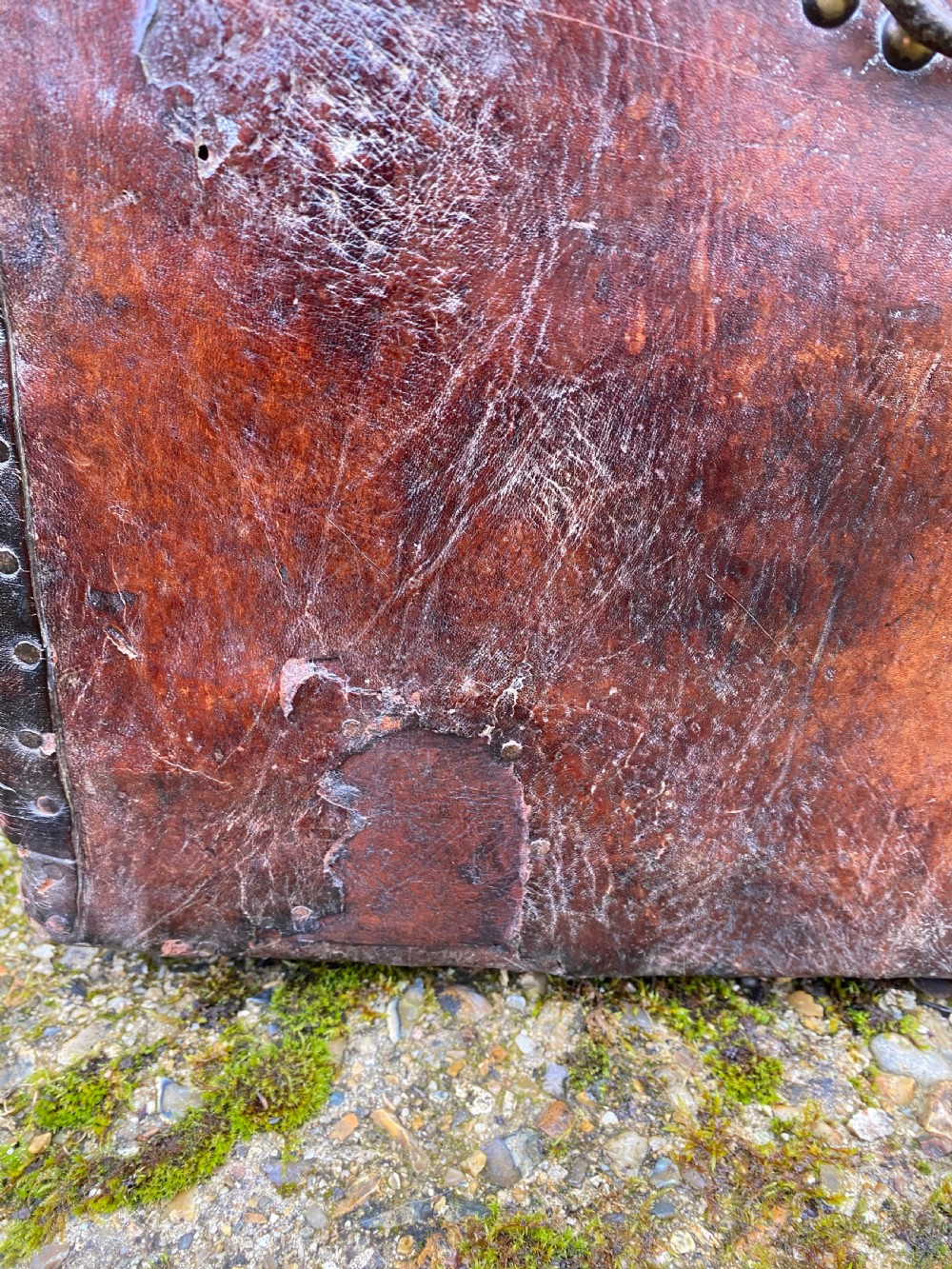 Antique Leather Bound Chest View XVIII