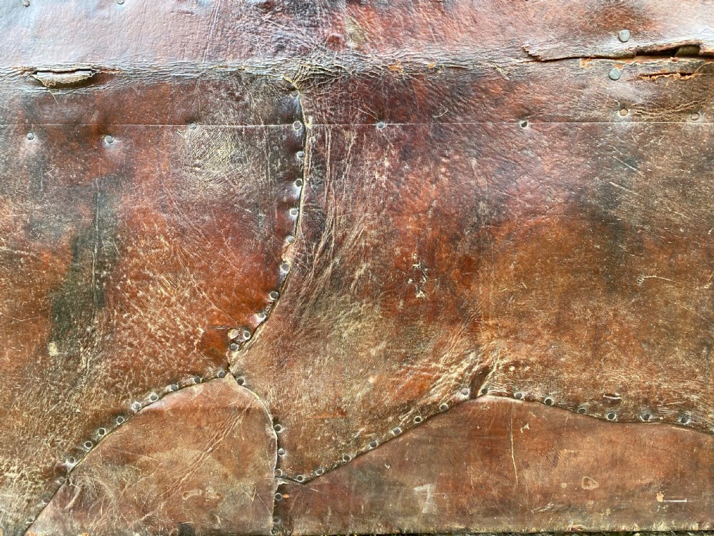 Antique Leather Bound Chest View XXI