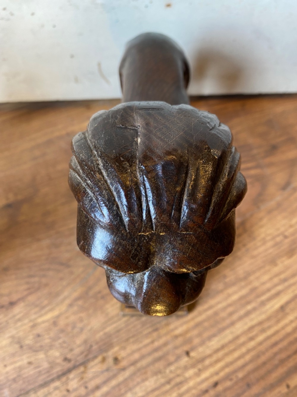 A Pair of Carved Oak Lions View XV
