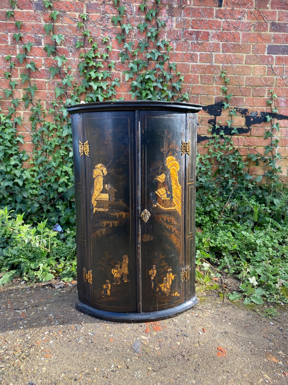 Georgian Chinoiserie Corner Cupboard  View II