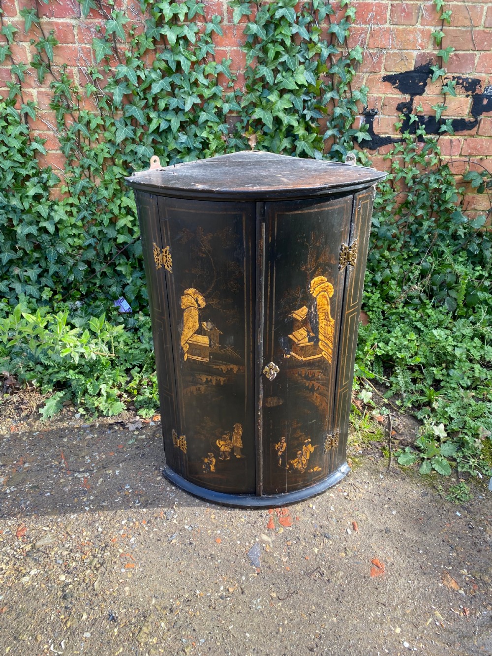 Georgian Chinoiserie Corner Cupboard  View III