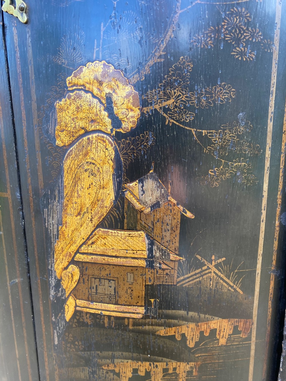 Georgian Chinoiserie Corner Cupboard  View VII