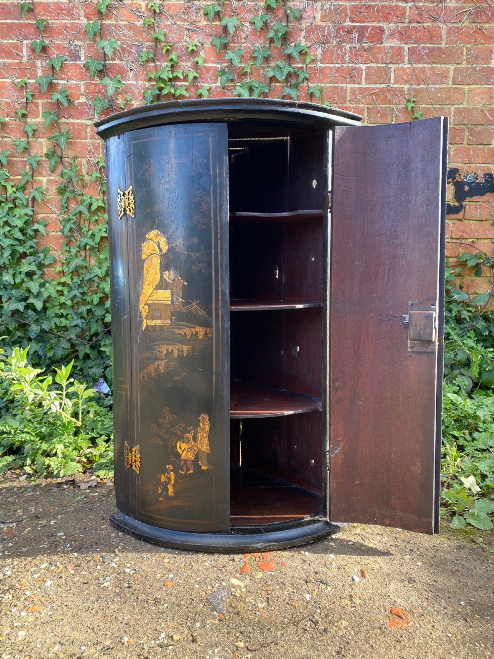 Georgian Chinoiserie Corner Cupboard  View XII