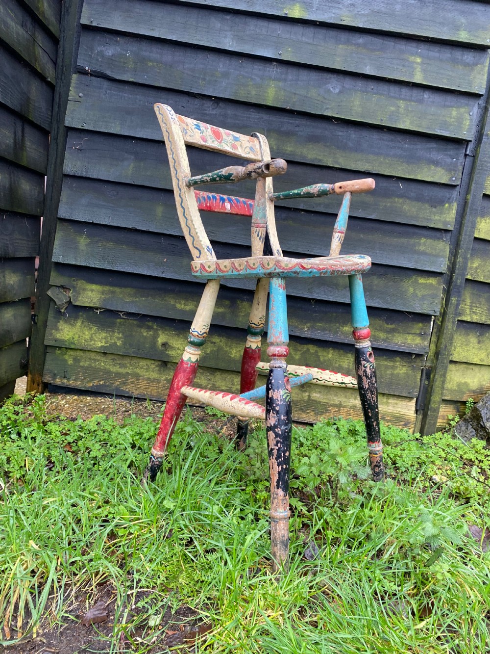 An Antique ‘bargework’ child’s Chair