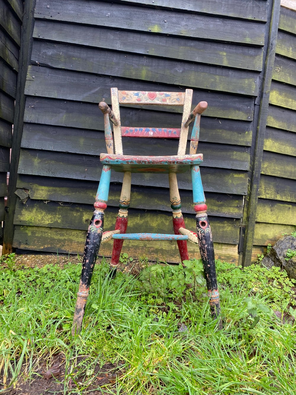 An Antique ‘bargework’ child’s Chair View II