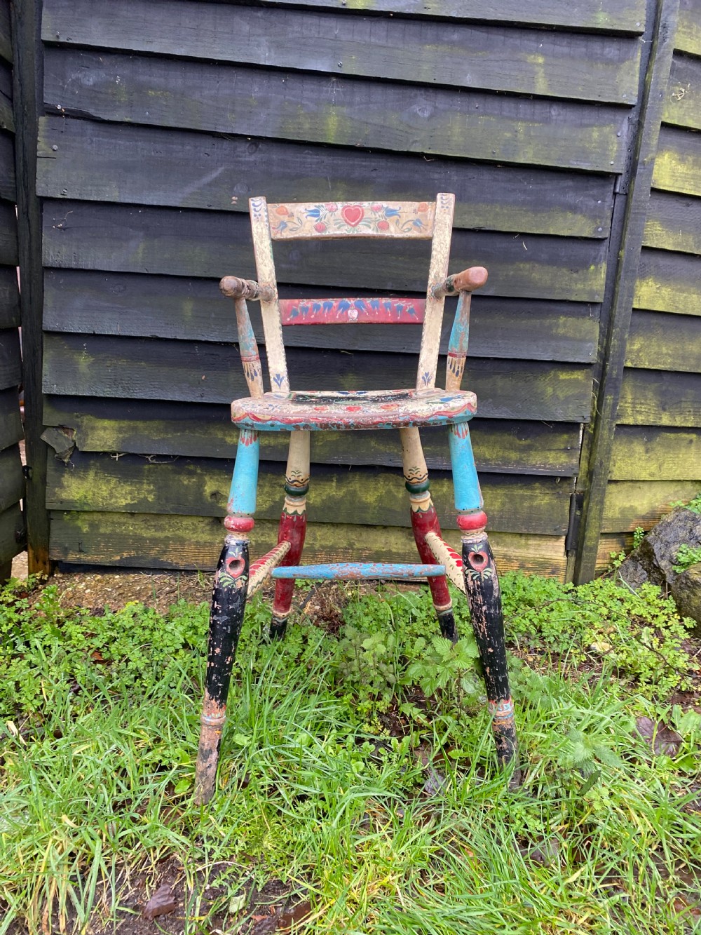 An Antique ‘bargework’ child’s Chair View III
