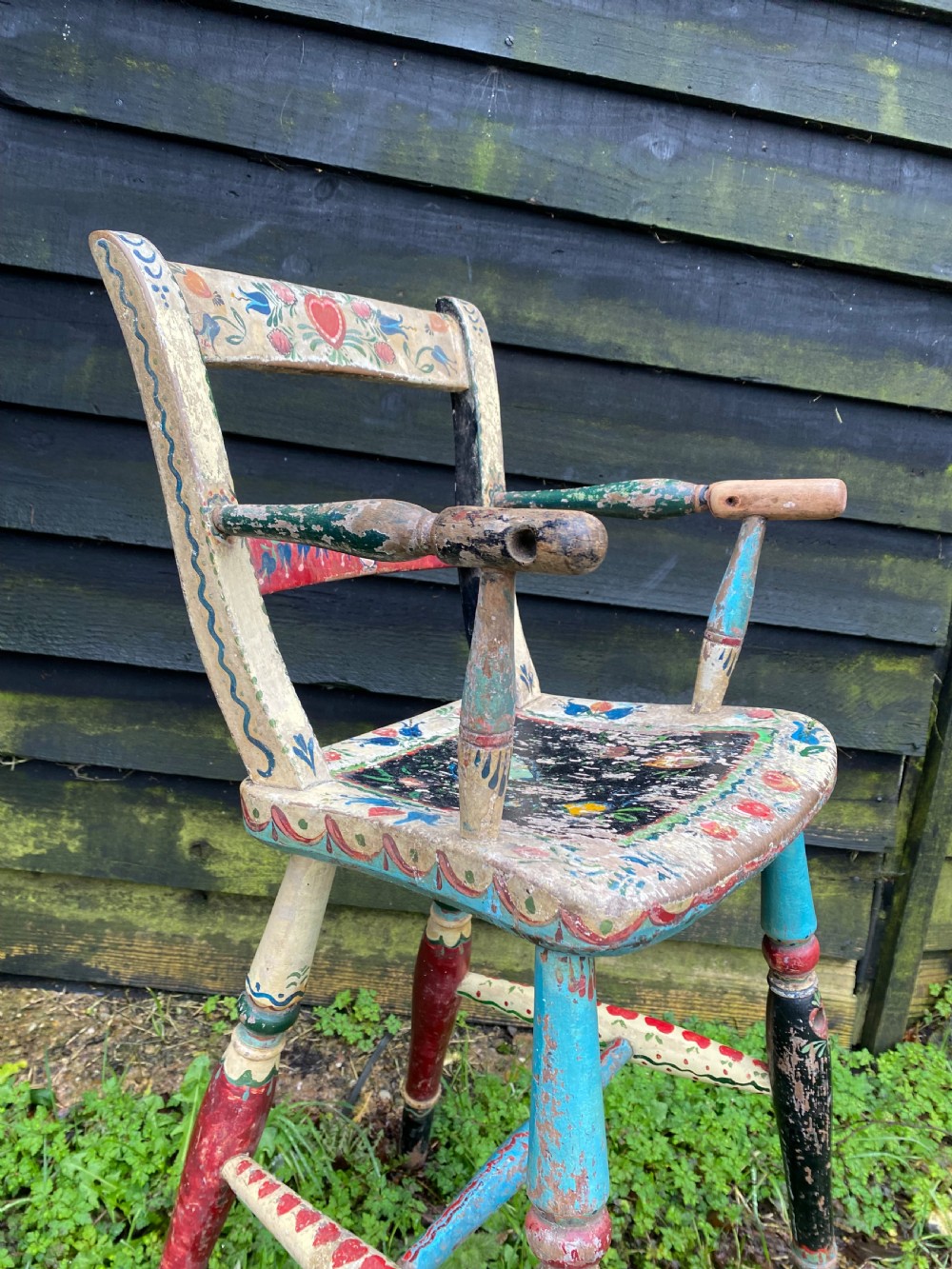 An Antique ‘bargework’ child’s Chair View XI