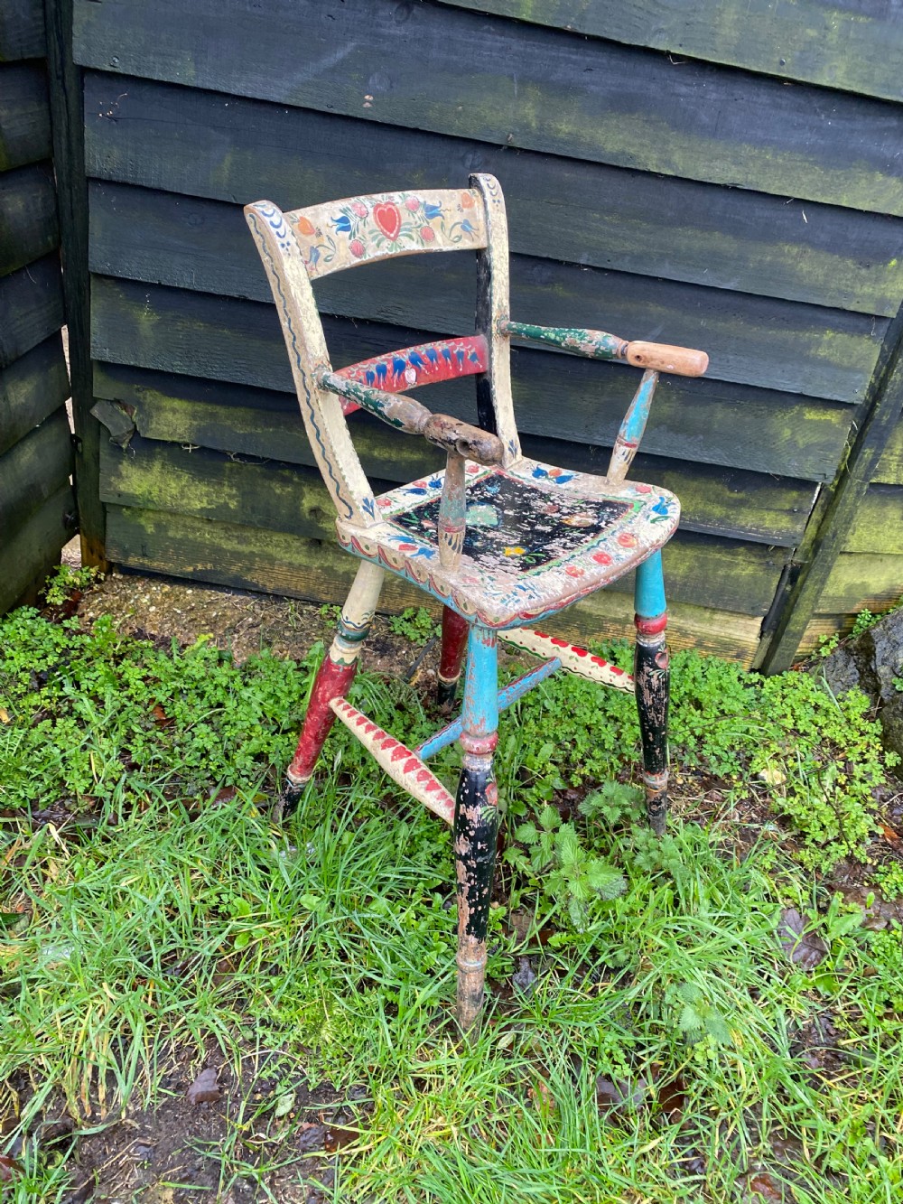 An Antique ‘bargework’ child’s Chair View XII