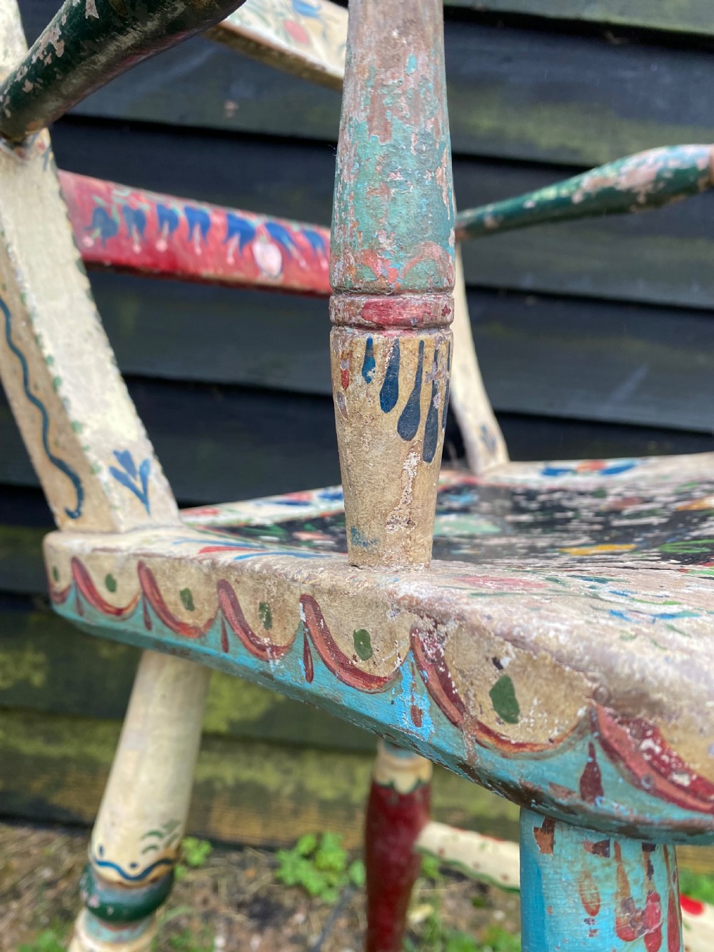 An Antique ‘bargework’ child’s Chair View XIV