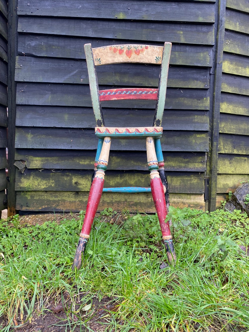 An Antique ‘bargework’ child’s Chair View XV