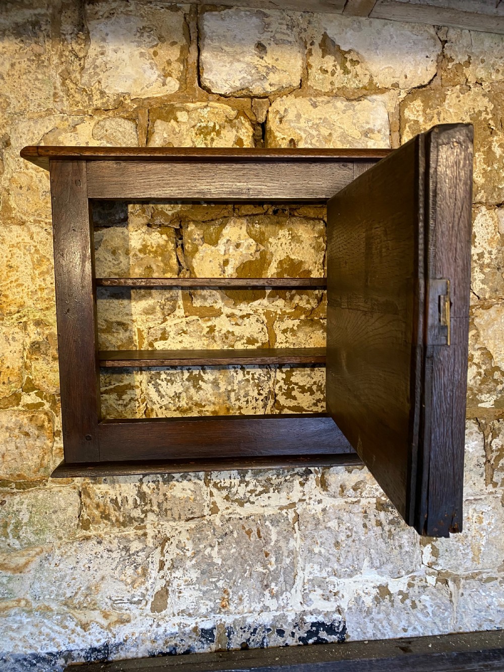 Early Oak Wall Cupboard  View VII