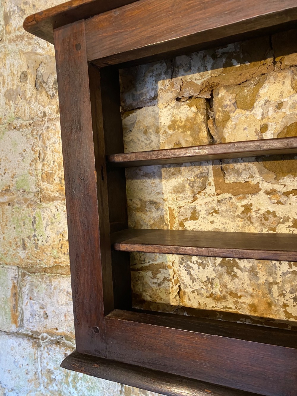 Early Oak Wall Cupboard  View VIII