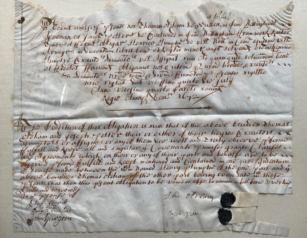17th Century legal Document View III