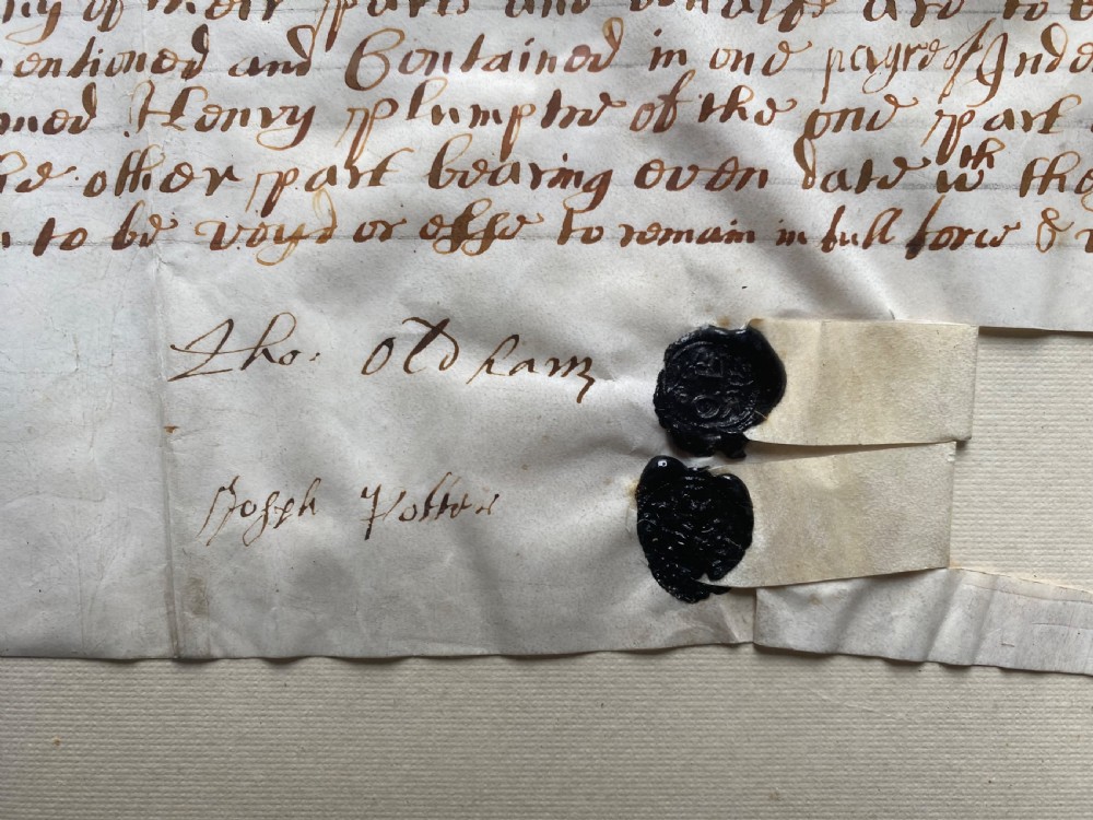 17th Century legal Document View VI