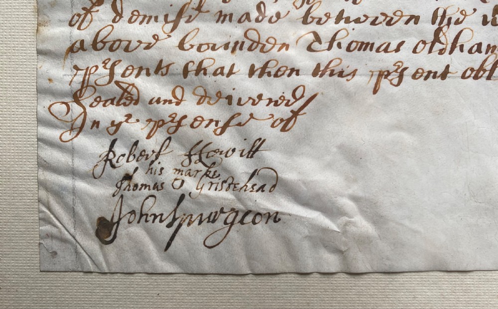 17th Century legal Document View VII