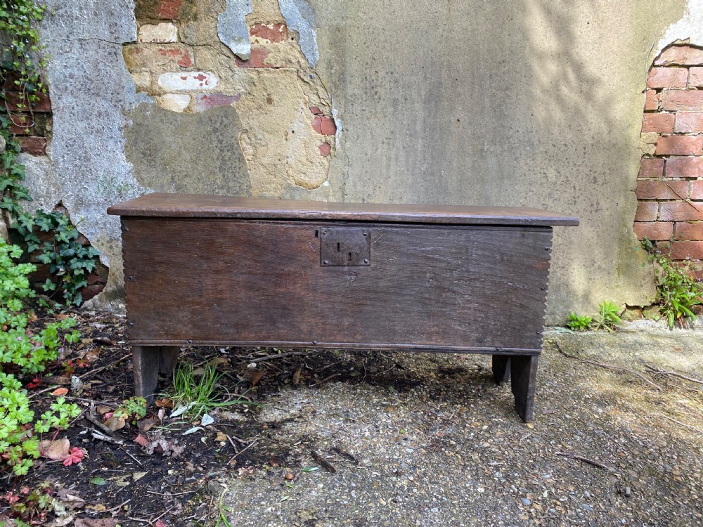 An Early Oak Plank Coffer View VI