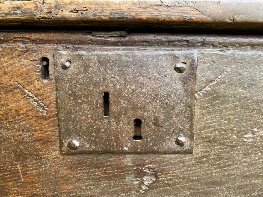 An Early Oak Plank Coffer View IX