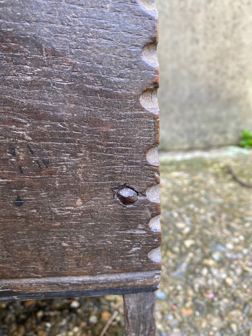An Early Oak Plank Coffer View XI