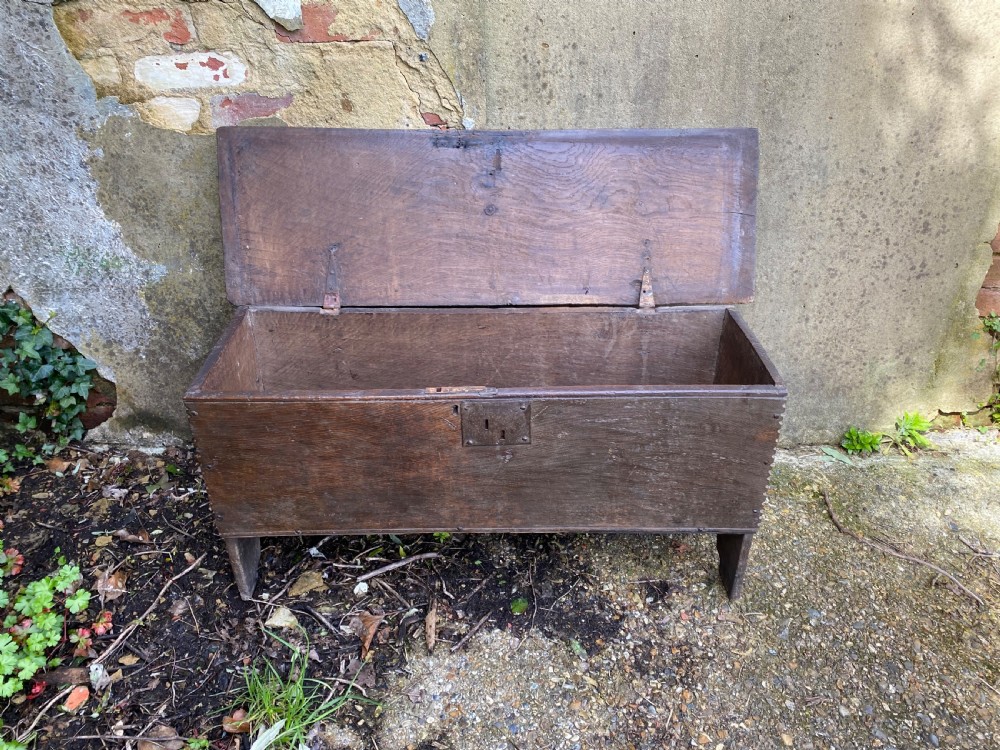 An Early Oak Plank Coffer View XIII