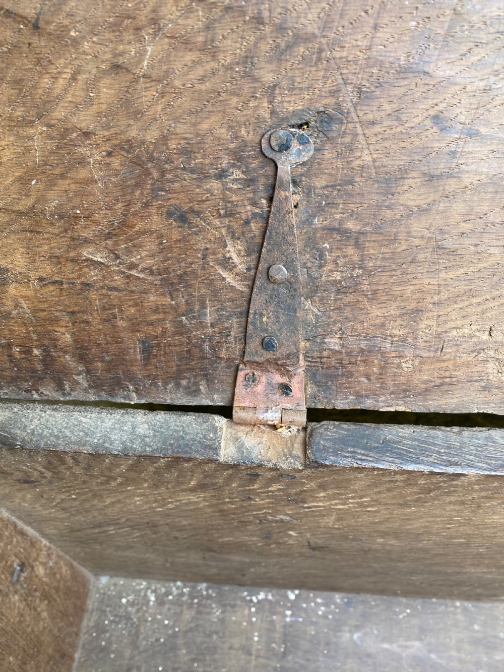 An Early Oak Plank Coffer View XV