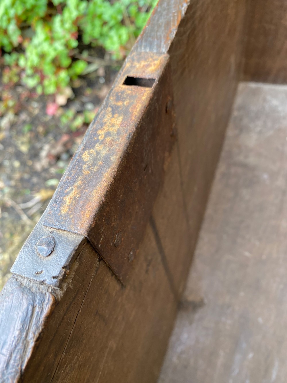 An Early Oak Plank Coffer View XVII