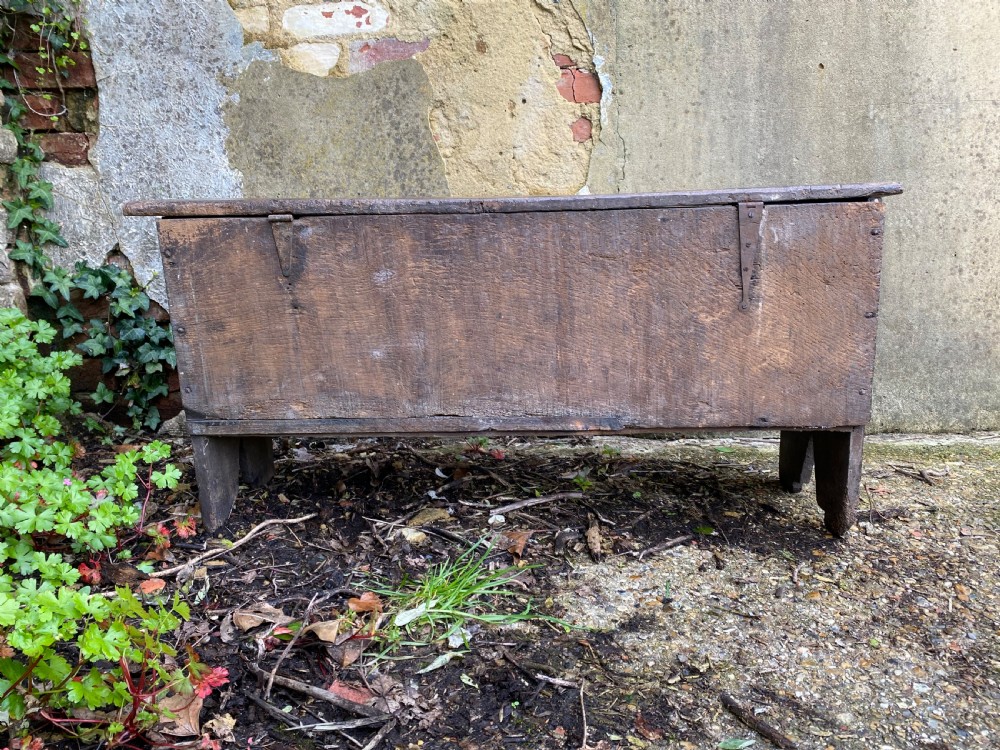 An Early Oak Plank Coffer View XXIV
