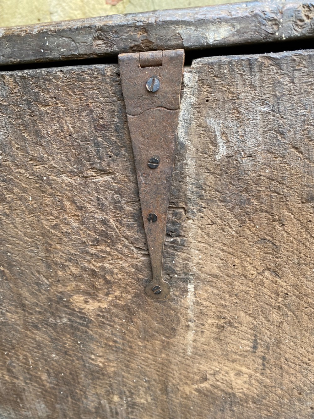 An Early Oak Plank Coffer View XXV