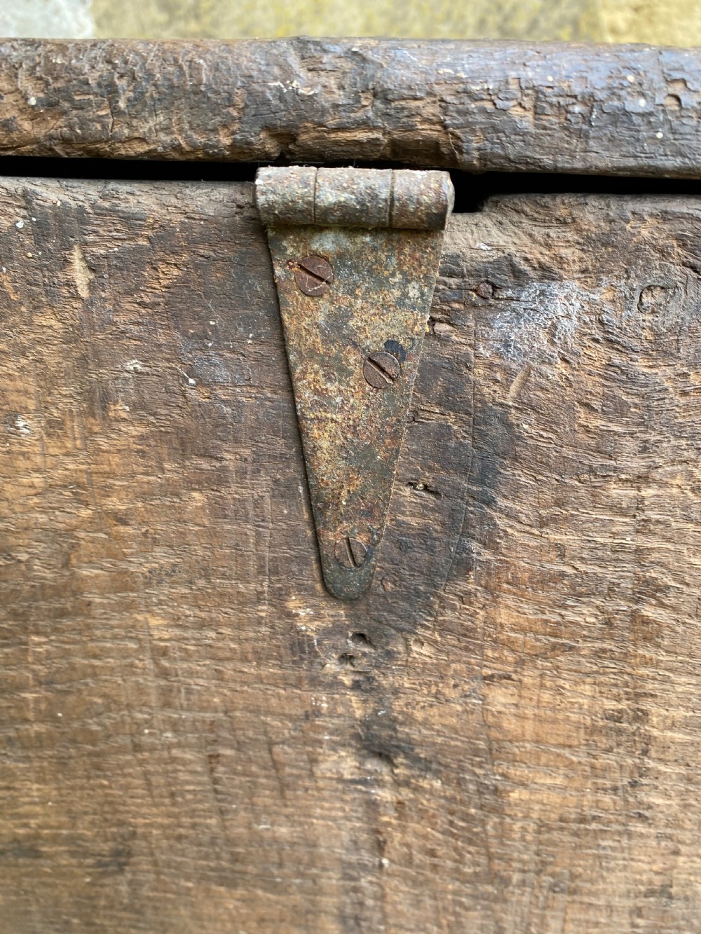 An Early Oak Plank Coffer View XXVI