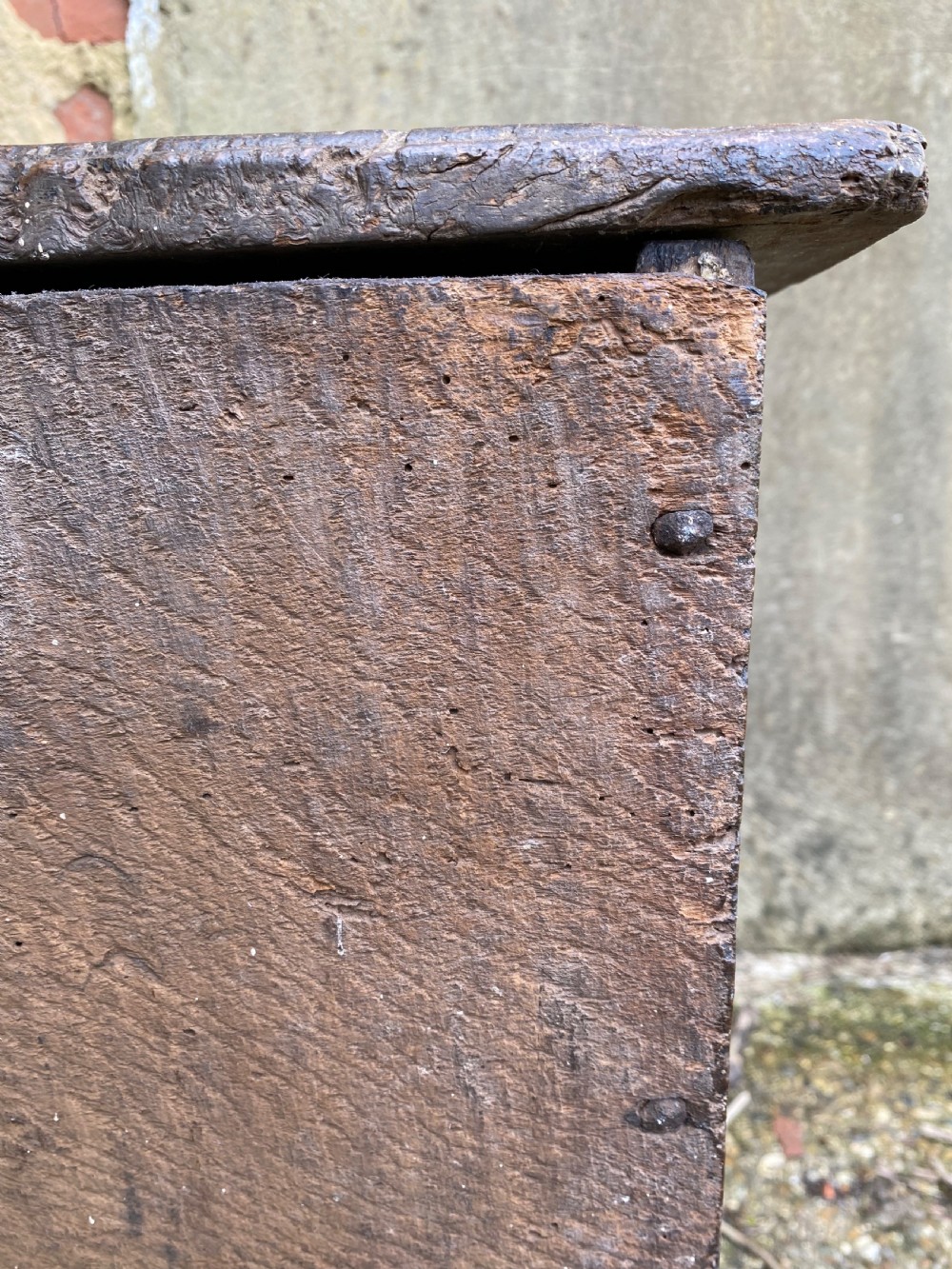 An Early Oak Plank Coffer View XXVII