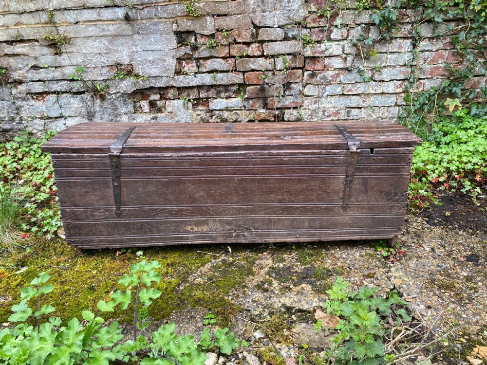 Very Early Oak Plank Coffer View XXIV
