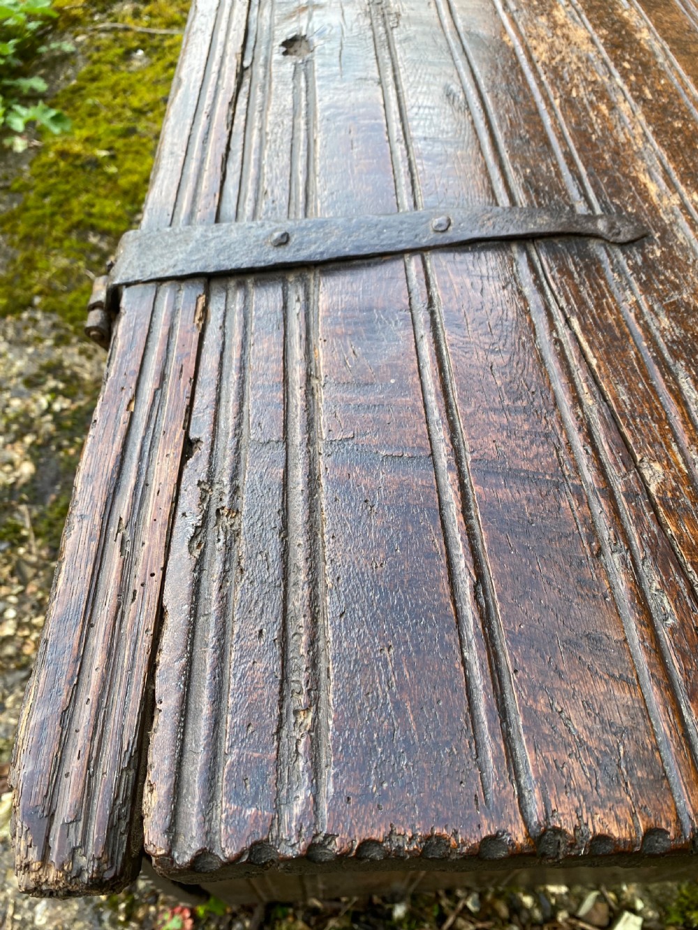 Very Early Oak Plank Coffer View XXVII