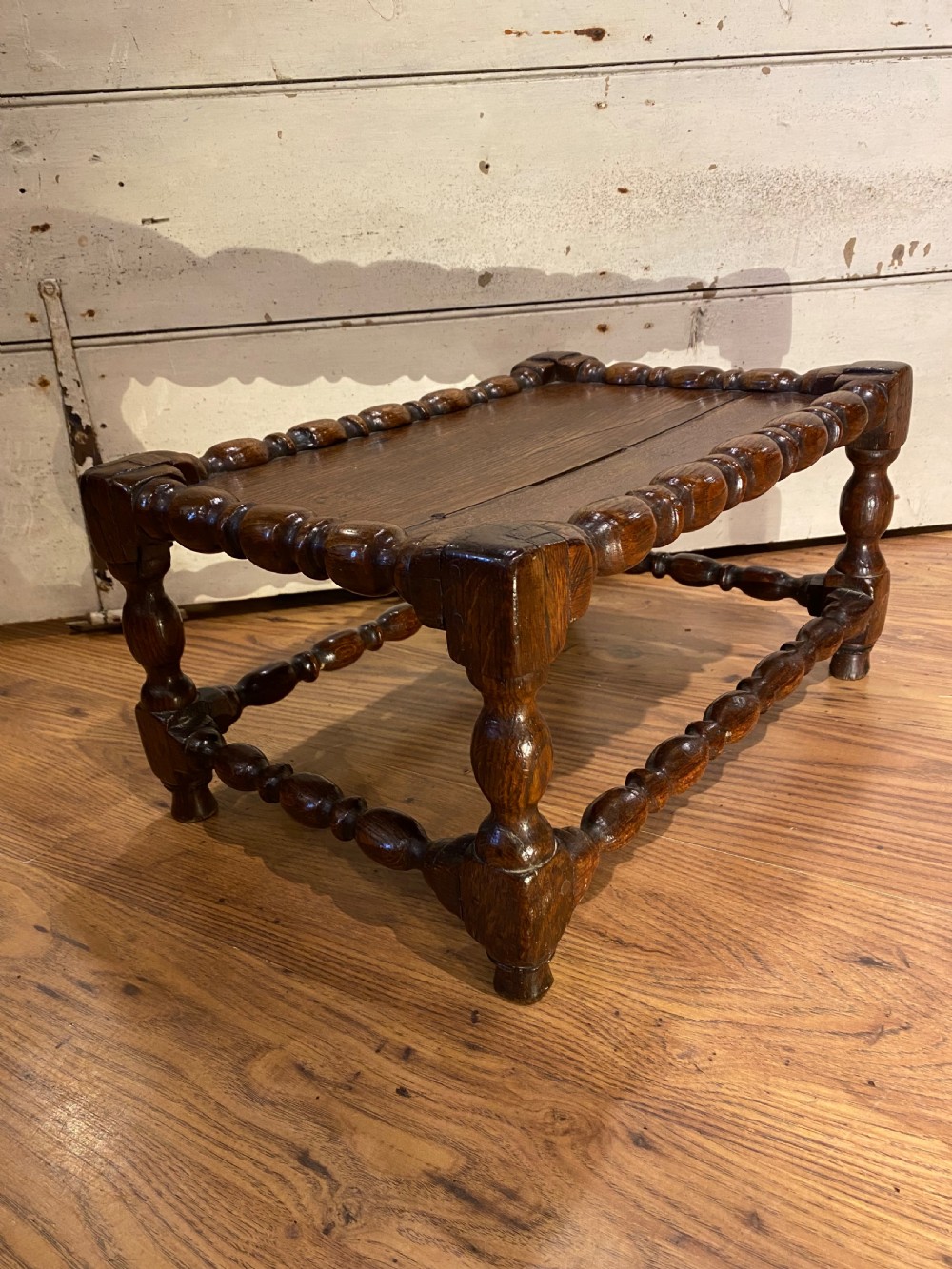 Early Oak Joint Stool View II
