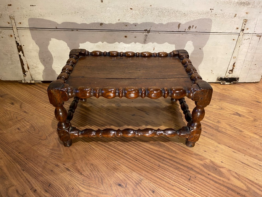 Early Oak Joint Stool View IV