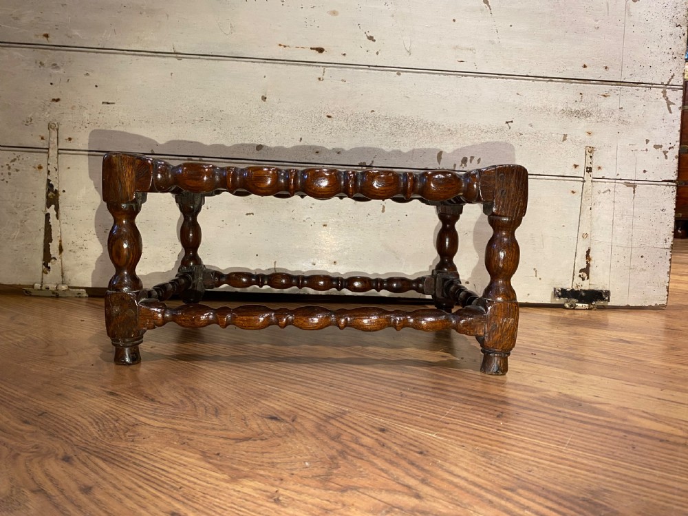 Early Oak Joint Stool View IX