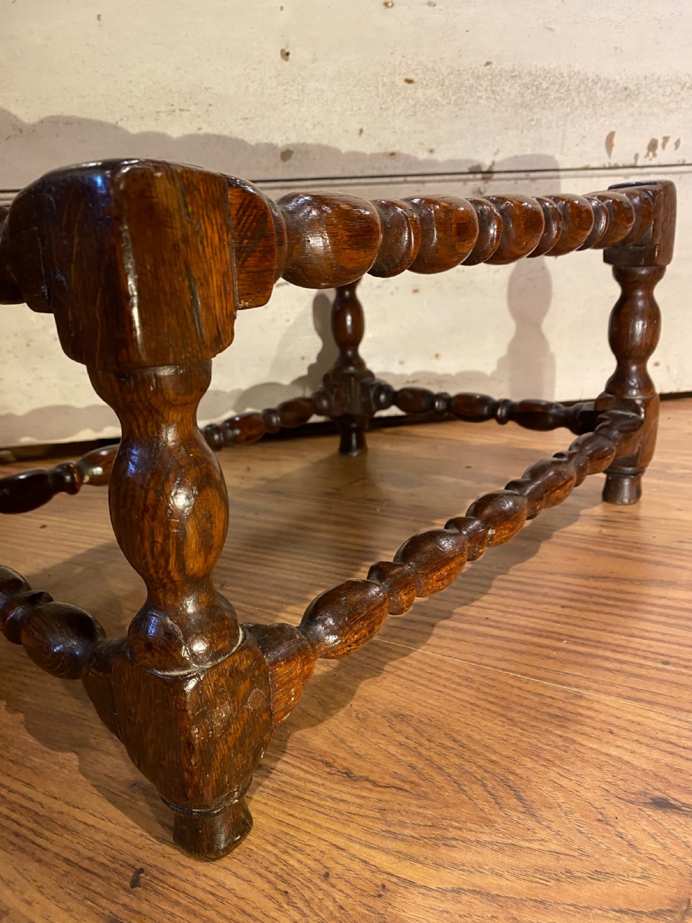 Early Oak Joint Stool View XI